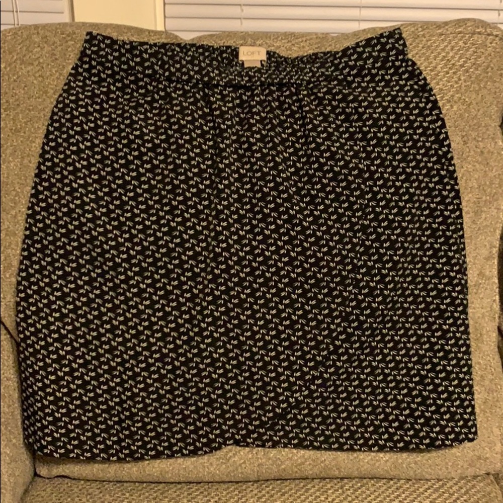 LOFT black skirt
